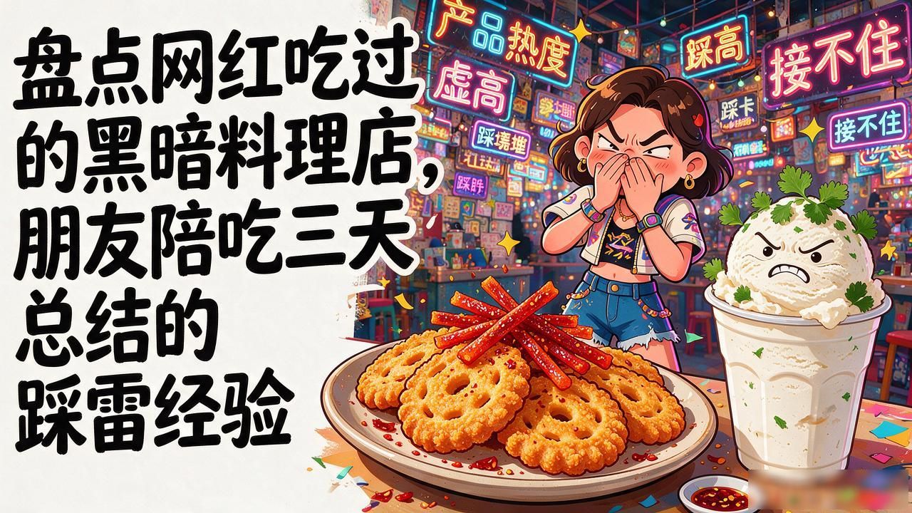 吃黑暗料理的感受_黑暗料理吃的视频_盘点网红吃过的黑暗料理店,
